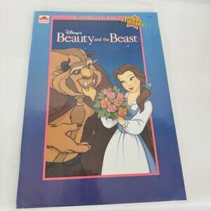 1991 Golden Disney's Beauty & The Beast‎ Giant Sticker Fun Activity Book